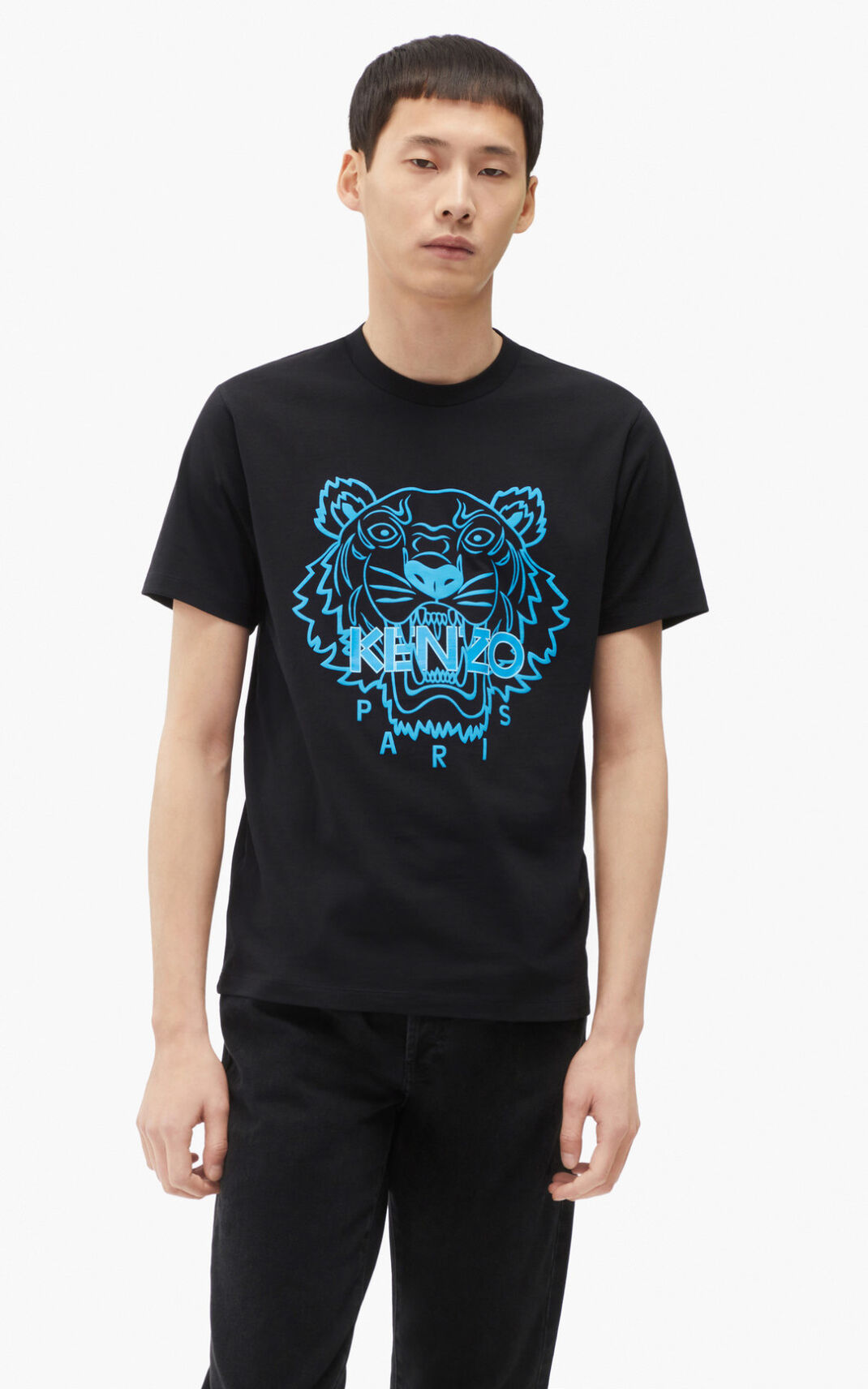 Kenzo Tiger Tişört Erkek Siyah | 2896-TIZLG